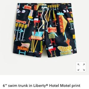 NWT J. Crew Liberty 6” Men’s Swim Trunks